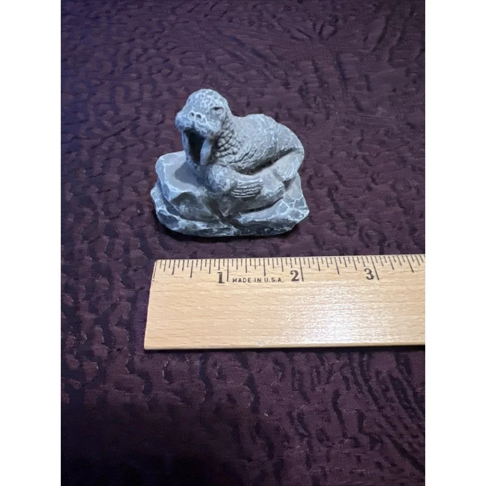 Glacial Soot Ice Age Sculptures Arctic Circle Enterprises Figurine Alaska Walrus